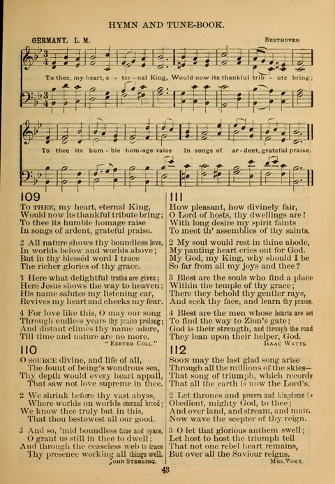 New Christian Hymn and Tune Book page 42
