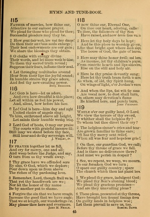 New Christian Hymn and Tune Book page 44