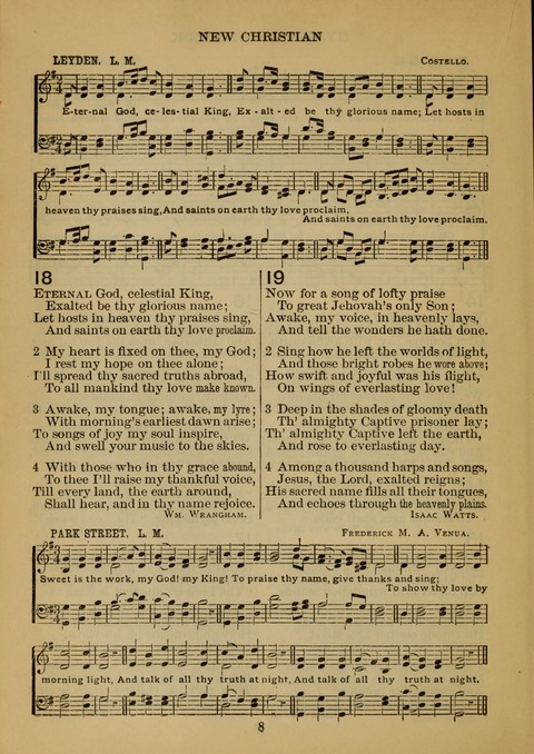 New Christian Hymn and Tune Book page 7