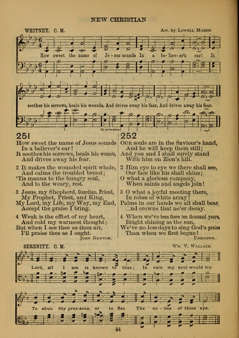 New Christian Hymn and Tune Book page 83