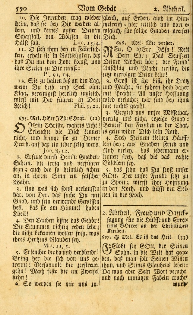 Neu-Eingerichtetes Gesang-Buch in Sich Haltend eine Sammlung (mehrentheils alter) Schöner lehr-reicher underbailicher Lieder... page 596