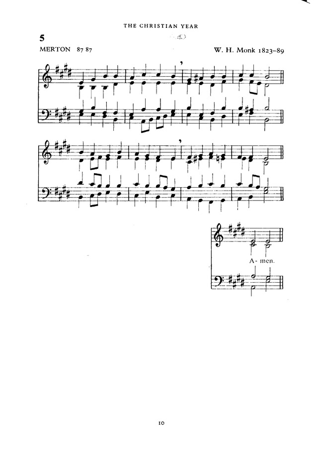 The New English Hymnal page 10