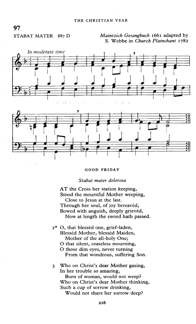The New English Hymnal page 216