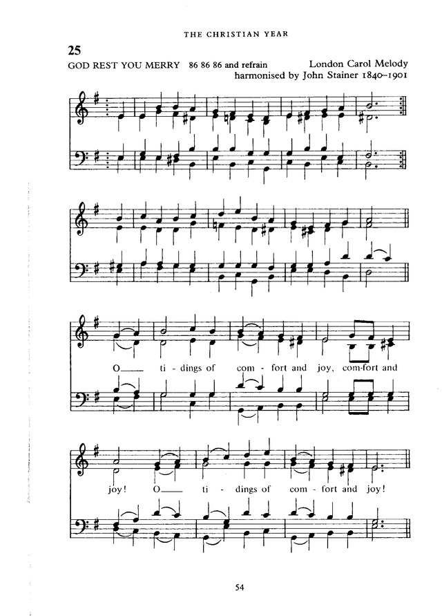 The New English Hymnal page 54