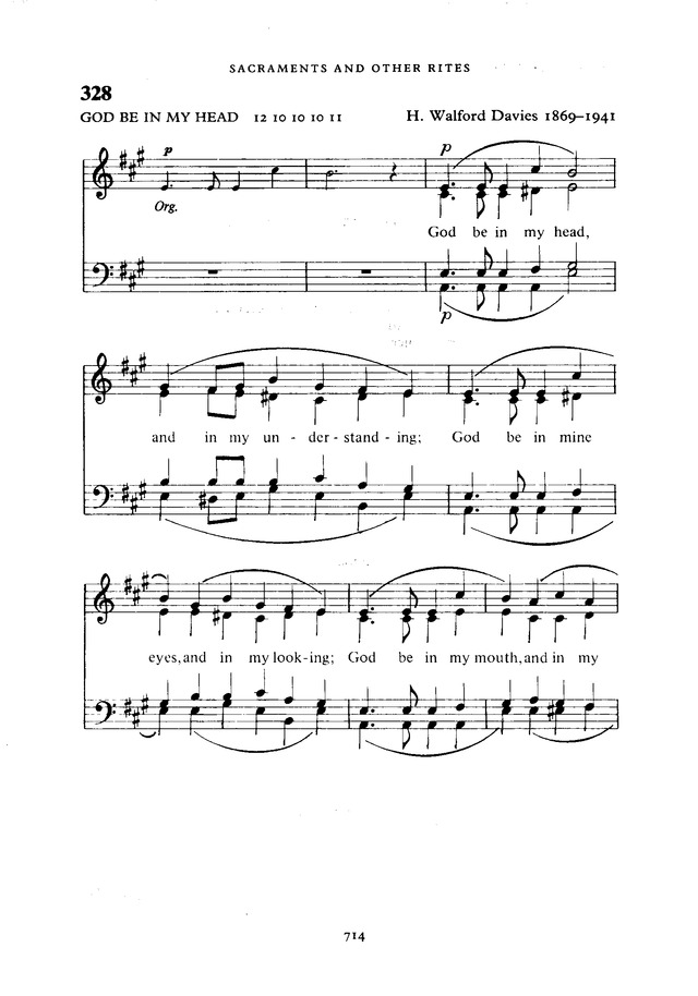 The New English Hymnal page 715