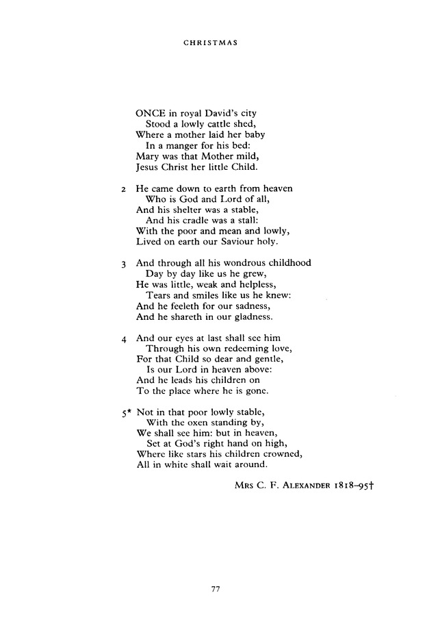 The New English Hymnal page 77