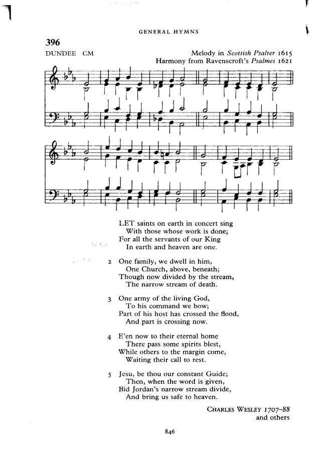 The New English Hymnal page 847