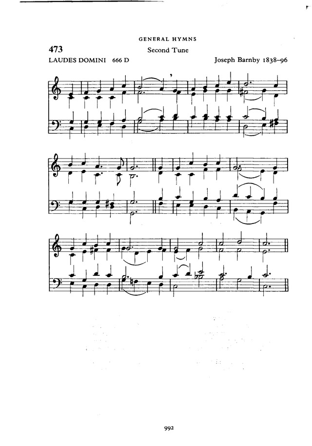 The New English Hymnal page 993