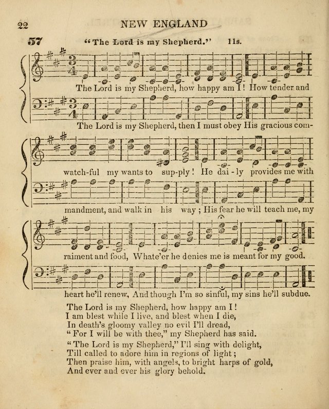 The New England Sabbath School Minstrel: a collection of music and hymns adapted to sabbath schools, families, and social meetings page 24