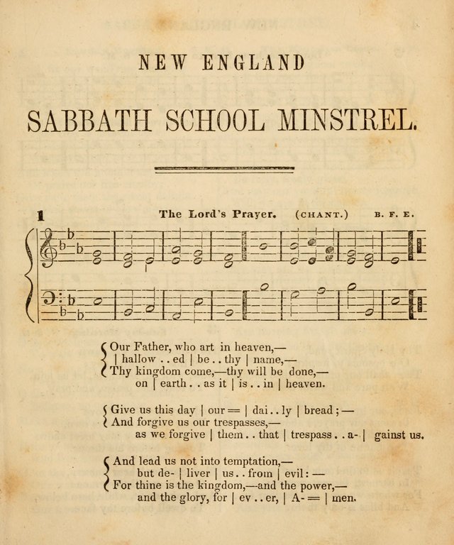 The New England Sabbath School Minstrel: a collection of music and hymns adapted to sabbath schools, families, and social meetings page 3