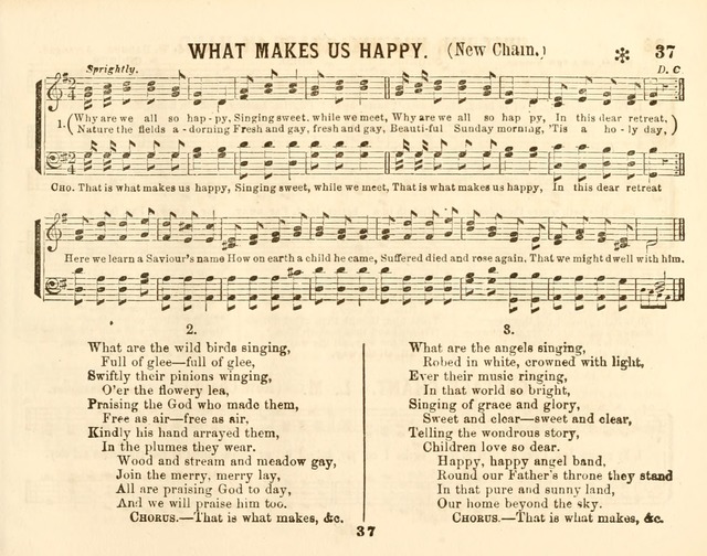 The New Golden Chain of Sabbath School Melodies: containing every piece (music and words) of the golden chain, with abot third additional page 37