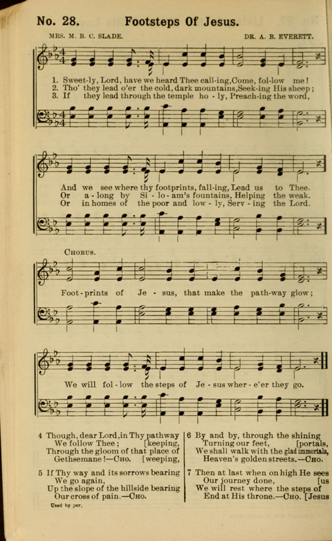 The New Gospel Song Book: A Rare Collection of Songs designed for Christian Work and Worship page 28