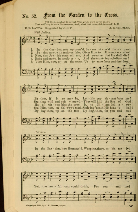 The New Gospel Song Book: A Rare Collection of Songs designed for Christian Work and Worship page 52