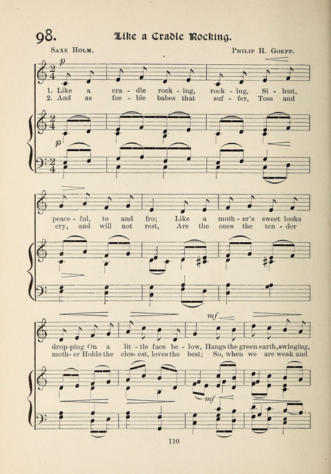 The New Hosanna: a book of Songs and Hymnn page 110