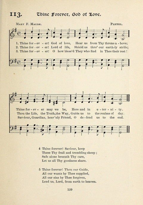 The New Hosanna: A book of Songs and Hymns for The Sunday-school and The Home page 129