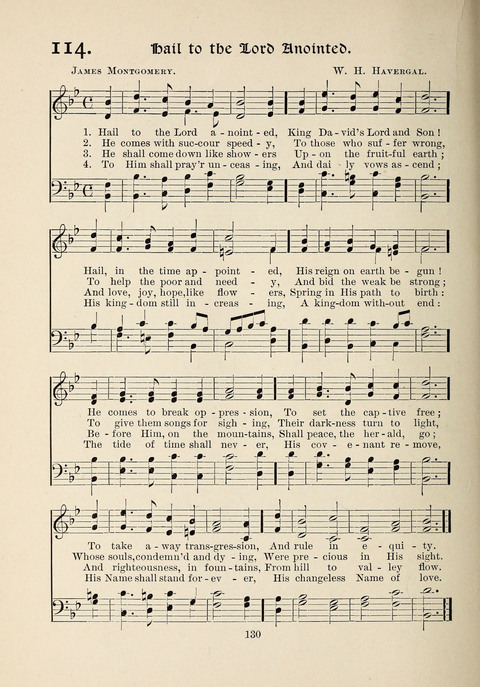 The New Hosanna: A book of Songs and Hymns for The Sunday-school and The Home page 130