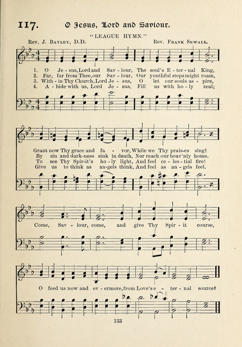 The New Hosanna: A book of Songs and Hymns for The Sunday-school and The Home page 133