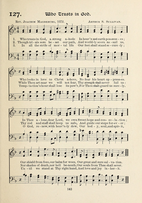 The New Hosanna: A book of Songs and Hymns for The Sunday-school and The Home page 143
