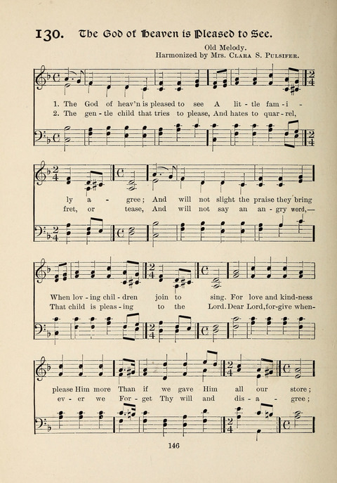The New Hosanna: A book of Songs and Hymns for The Sunday-school and The Home page 146