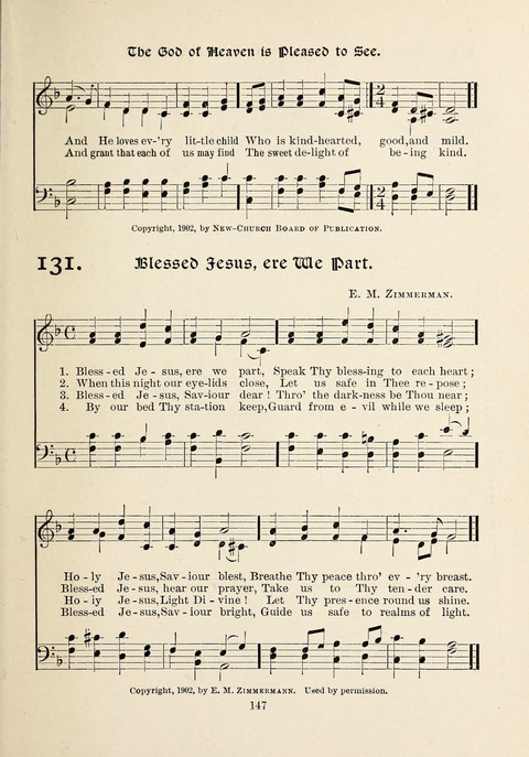 The New Hosanna: A book of Songs and Hymns for The Sunday-school and The Home page 147