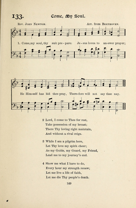 The New Hosanna: A book of Songs and Hymns for The Sunday-school and The Home page 149