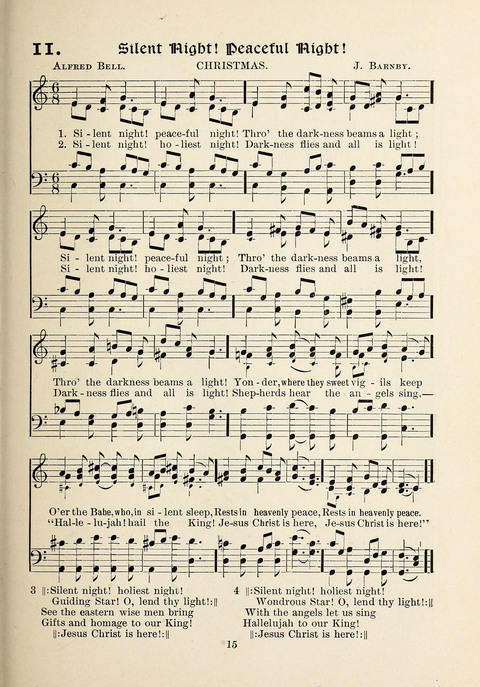 The New Hosanna: A book of Songs and Hymns for The Sunday-school and The Home page 15