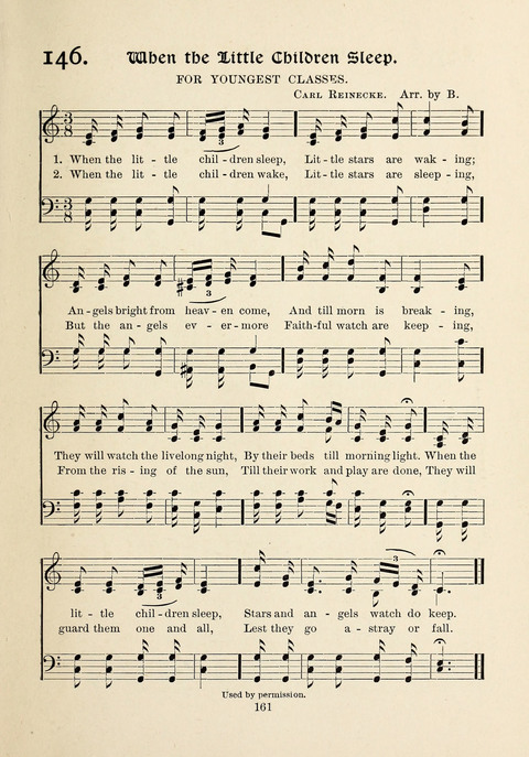 The New Hosanna: A book of Songs and Hymns for The Sunday-school and The Home page 161