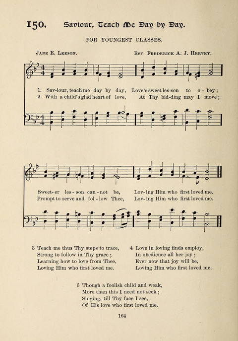 The New Hosanna: A book of Songs and Hymns for The Sunday-school and The Home page 164