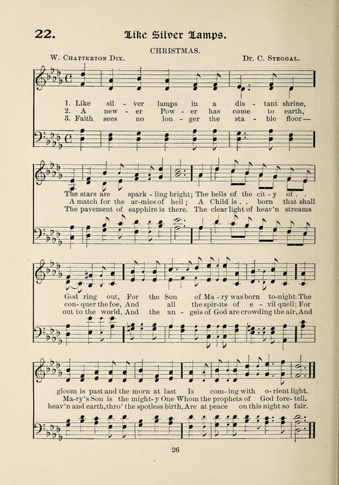 The New Hosanna: A book of Songs and Hymns for The Sunday-school and The Home page 26