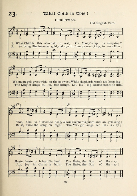 The New Hosanna: A book of Songs and Hymns for The Sunday-school and The Home page 27