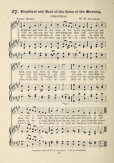 The New Hosanna: A book of Songs and Hymns for The Sunday-school and The Home page 32