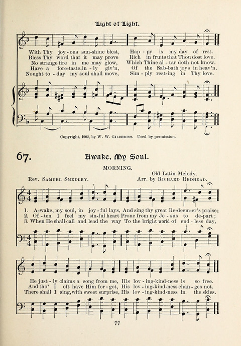 The New Hosanna: a book of Songs and Hymnn page 77