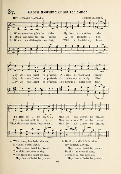 The New Hosanna: A book of Songs and Hymns for The Sunday-school and The Home page 97
