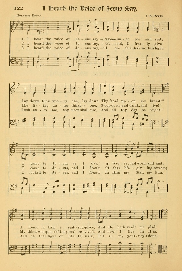 Northfield Hymnal: for use in evangelistic and church services, conventions, sunday schools, and all prayer and social meetings of the church and home page 122