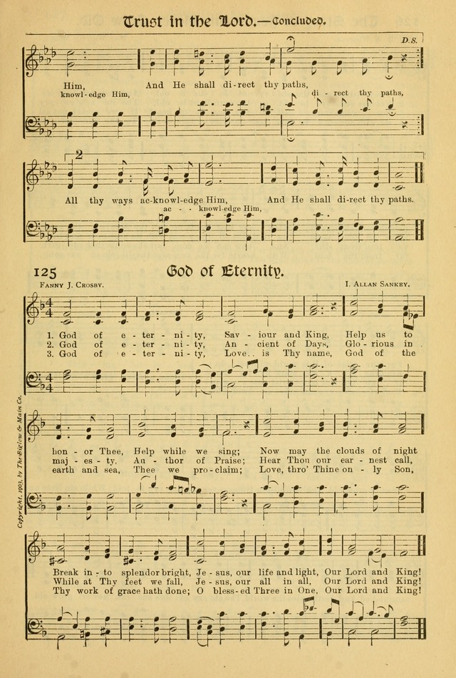 Northfield Hymnal: for use in evangelistic and church services, conventions, sunday schools, and all prayer and social meetings of the church and home page 125