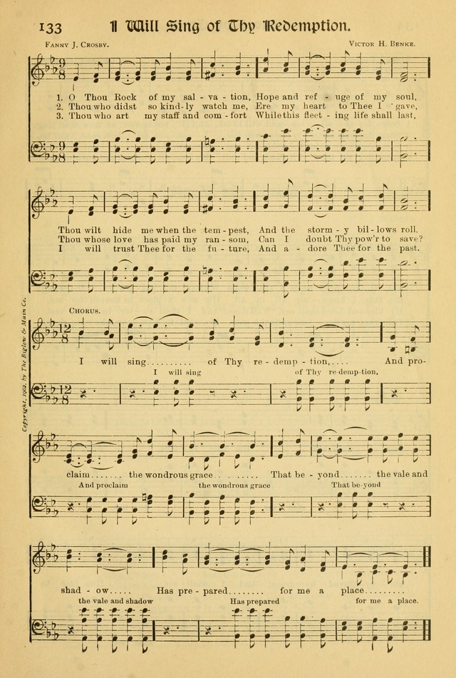 Northfield Hymnal: for use in evangelistic and church services, conventions, sunday schools, and all prayer and social meetings of the church and home page 133