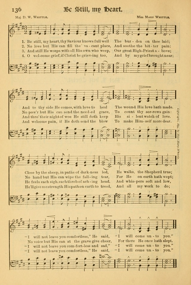 Northfield Hymnal: for use in evangelistic and church services, conventions, sunday schools, and all prayer and social meetings of the church and home page 136