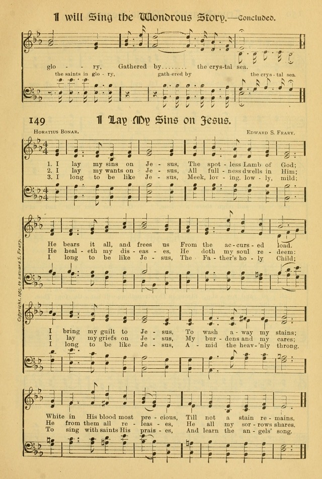 Northfield Hymnal: for use in evangelistic and church services, conventions, sunday schools, and all prayer and social meetings of the church and home page 151
