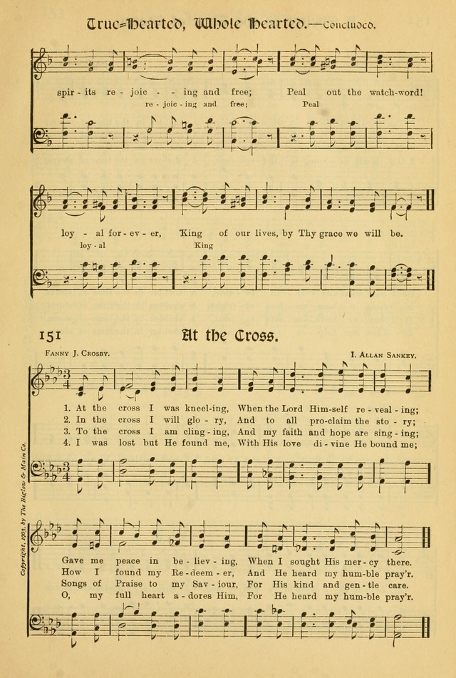 Northfield Hymnal: for use in evangelistic and church services, conventions, sunday schools, and all prayer and social meetings of the church and home page 153