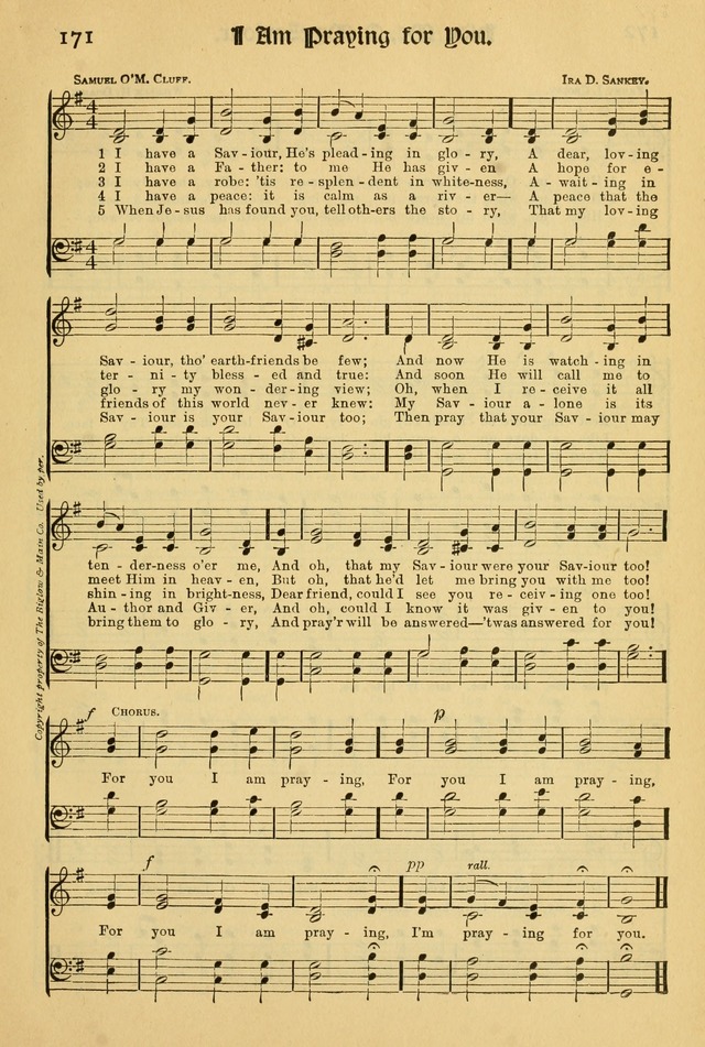 Northfield Hymnal: for use in evangelistic and church services, conventions, sunday schools, and all prayer and social meetings of the church and home page 173