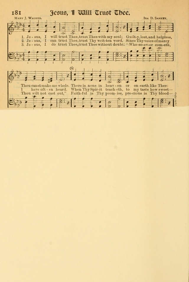 Northfield Hymnal: for use in evangelistic and church services, conventions, sunday schools, and all prayer and social meetings of the church and home page 182