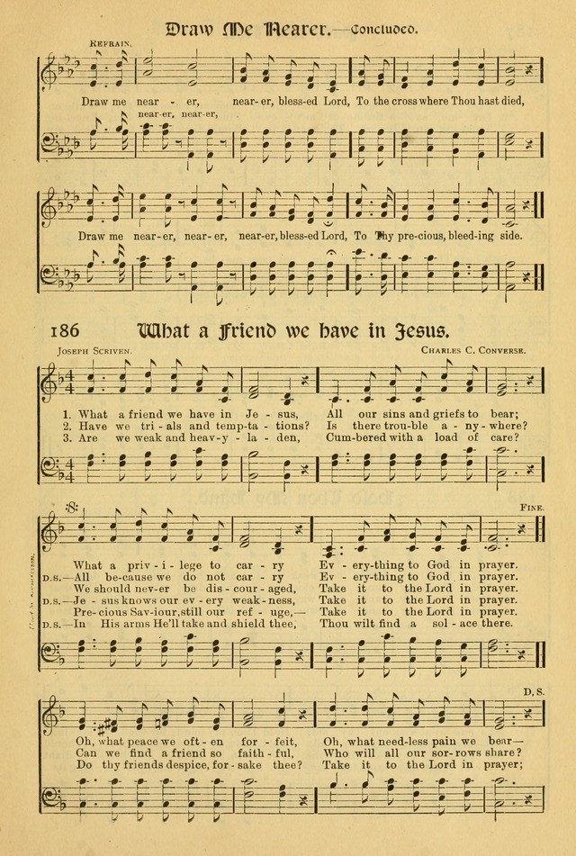 Northfield Hymnal: for use in evangelistic and church services, conventions, sunday schools, and all prayer and social meetings of the church and home page 185