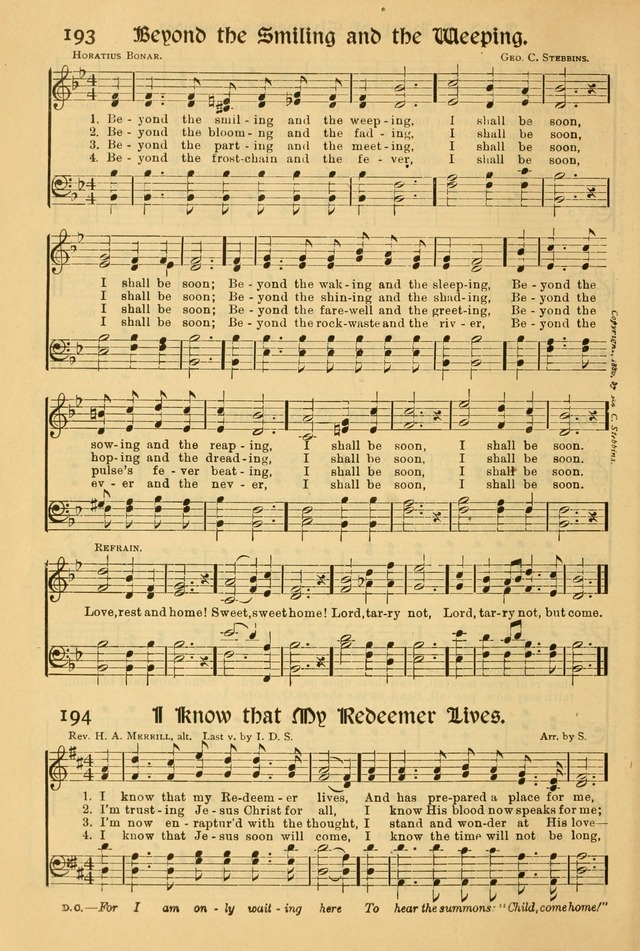 Northfield Hymnal: for use in evangelistic and church services, conventions, sunday schools, and all prayer and social meetings of the church and home page 190