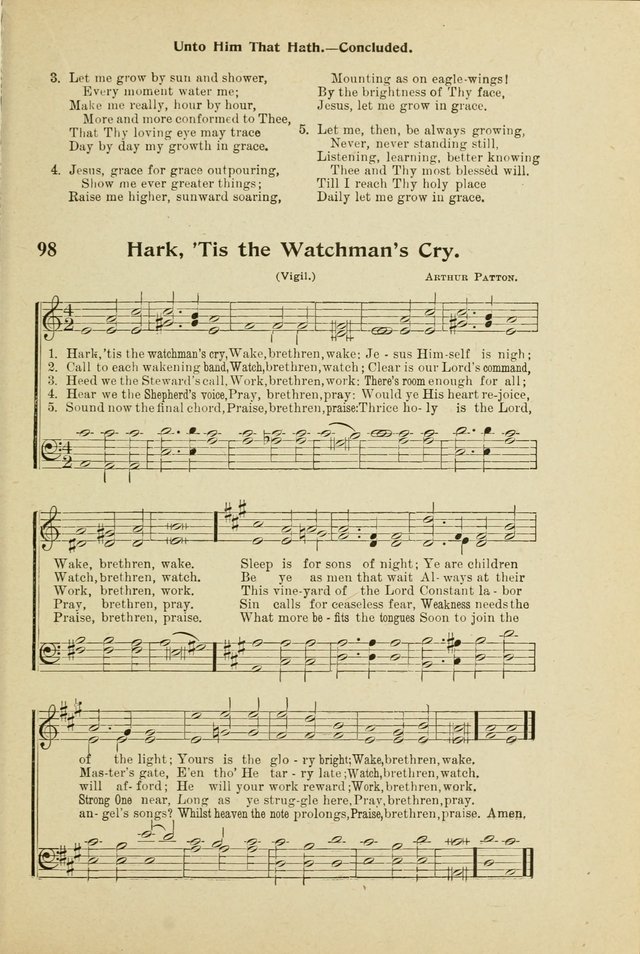 Northfield Hymnal No. 2 page 72