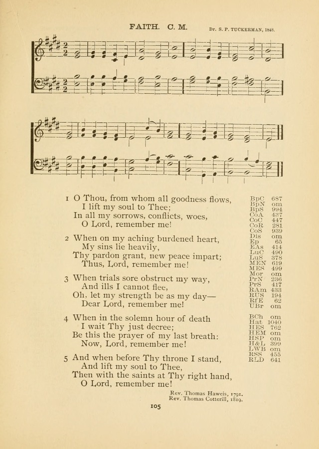 The National Hymn Book of the American Churches: comprising the hymns which are common to the hymnaries of the Baptists, Congregationalists, Episcopalians, Lutherans, Methodists, Presbyterians... page 105