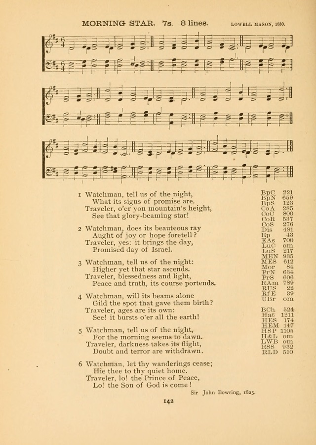 The National Hymn Book of the American Churches: comprising the hymns which are common to the hymnaries of the Baptists, Congregationalists, Episcopalians, Lutherans, Methodists, Presbyterians... page 142