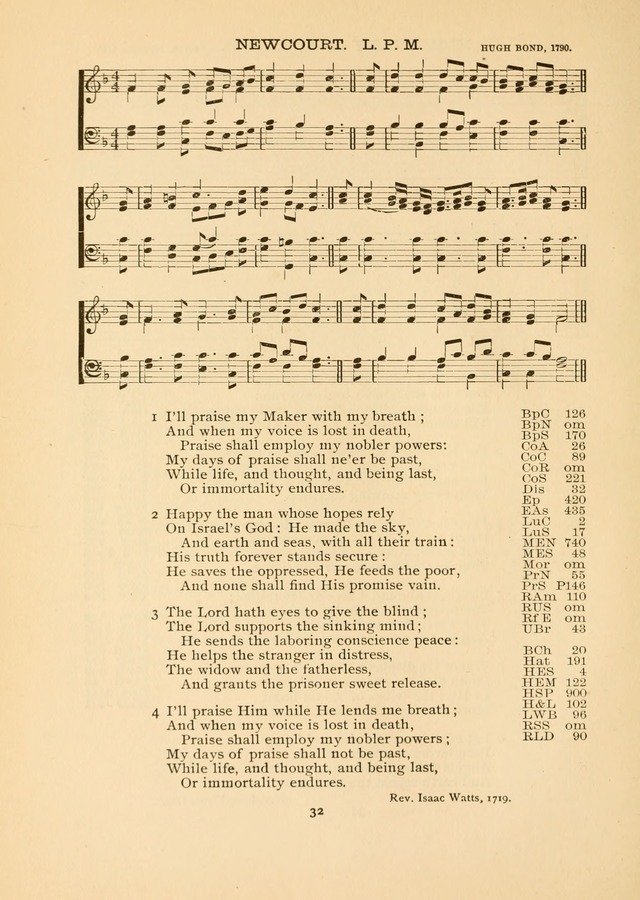 The National Hymn Book of the American Churches: comprising the hymns which are common to the hymnaries of the Baptists, Congregationalists, Episcopalians, Lutherans, Methodists, Presbyterians... page 32