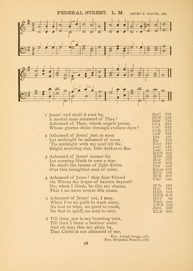 The National Hymn Book of the American Churches: comprising the hymns which are common to the hymnaries of the Baptists, Congregationalists, Episcopalians, Lutherans, Methodists, Presbyterians... page 78