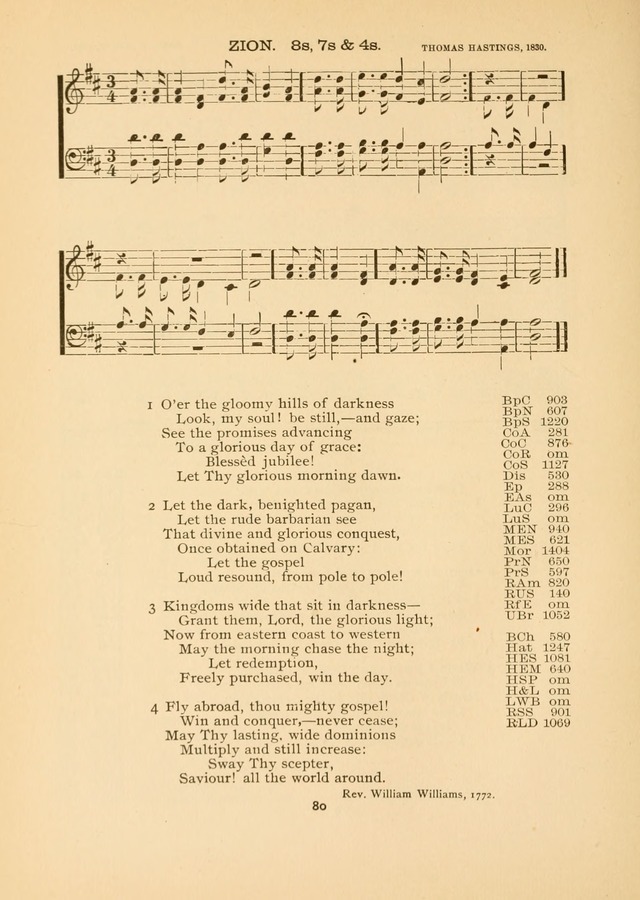 The National Hymn Book of the American Churches: comprising the hymns which are common to the hymnaries of the Baptists, Congregationalists, Episcopalians, Lutherans, Methodists, Presbyterians... page 80