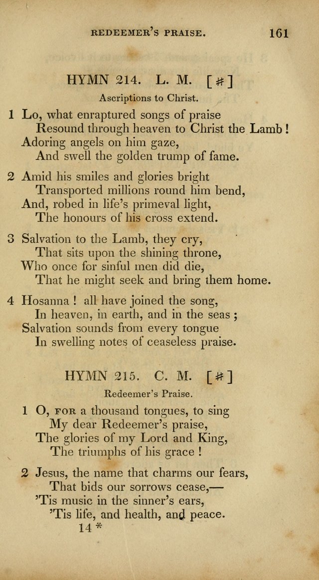 The New Hymn Book, Designed for Universalist Societies: compiled from approved authors, with variations and additions. Second Ed. page 172